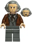 Minifigurka: HP169:  Garrick Ollivander - Reddish Brown Jacket, Hair Swept Back