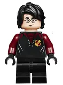 Minifigurka: HP176:  Harry Potter - Black and Dark Red Uniform, Medium Legs