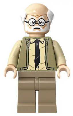 HP193:  Ernie Prang - Olive Green Vest Knit, Half Bald, Dark Tan Legs