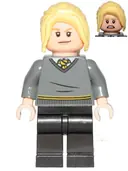 Minifigurka: HP222:  Hannah Abbott - Dark Bluish Gray Hufflepuff Sweater, Black Legs