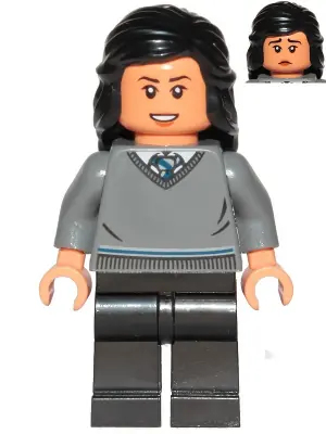 HP223:  Cho Chang - Dark Bluish Gray Ravenclaw Sweater without Crest, Black Legs
