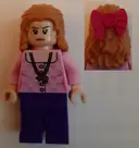 Minifigurka: HP226:  Lavender Brown - Bright Pink Blouse