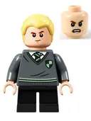 Minifigurka: HP267:  Draco Malfoy - Slytherin Sweater with Crest, Black Short Legs