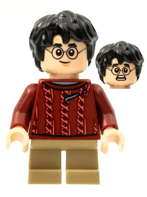 HP278:  Harry Potter - Dark Red Torn Sweater, Dark Tan Short Legs