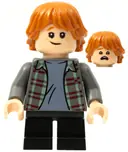 Minifigurka: HP280:  Ron Weasley - Plaid Shirt, Black Short Legs
