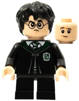 HP285:  Harry Potter - Black Slytherin Robe and Short Legs (Gregory Goyle Transformation)