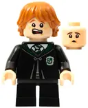 Minifigurka: HP287:  Ron Weasley - Black Slytherin Robe and Short Legs (Vincent Crabbe Transformation)