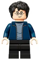 Minifigurka: HP288:  Harry Potter - Dark Blue Open Jacket over Sand Blue Shirt, Black Medium Legs