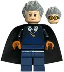 Minifigurka: HP296:  Madam Rolanda Hooch - Dark Blue Outfit, Light Nougat Head, Black Starched Cape