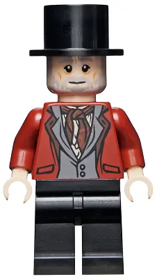 HP301:  Wizard - HP Wizarding World Male, Black Top Hat, Dark Red Suit, Black Legs