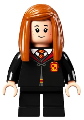 HP305:  Ginny Weasley - Gryffindor Robe Clasped, Black Short Legs