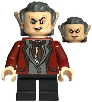 HP318:  Griphook Goblin - Dark Red Jacket, Dark Bluish Gray Vest