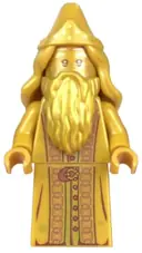 Minifigurka: HP322:  Albus Dumbledore - 20th Anniversary Pearl Gold