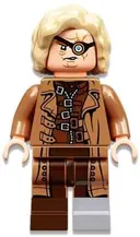 Minifigurka: HP329:  Professor Mad-Eye Moody - Medium Nougat Jacket (Barty Crouch Jr. Transformation)