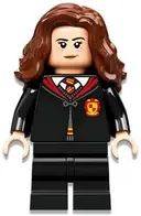 Minifigurka: HP331:  Hermione Granger - Gryffindor Robe Clasped, Sweater, Shirt and Tie, Black Medium Legs