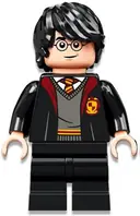 Minifigurka: HP333:  Harry Potter - Gryffindor Robe Open, Black Medium Legs