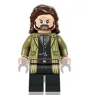 Minifigurka: HP337:  Sirius Black - Dark Brown Hair, Olive Green Jacket