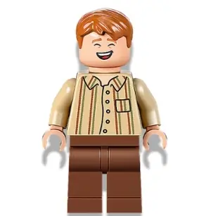 HP343:  George Weasley - Tan Striped Shirt