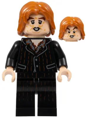 HP351:  Peter Pettigrew (Wormtail) - Black Suit, Light Nougat Hands