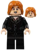 Minifigurka: HP351:  Peter Pettigrew (Wormtail) - Black Suit, Light Nougat Hands