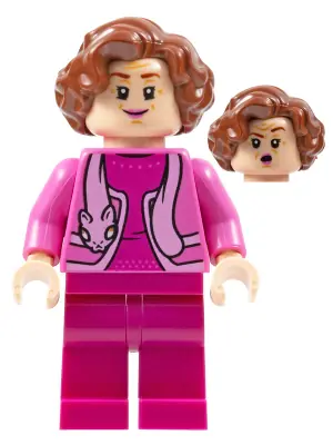HP356:  Professor Dolores Umbridge - Dark Pink Jacket with Cat Scarf