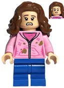 Minifigurka: HP365:  Hermione Granger - Bright Pink Jacket with Stains, Angry / Scared