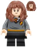 Minifigurka: HP368:  Hermione Granger - Gryffindor Sweater with Crest, Black Skirt, Black Short Legs with Dark Bluish Gray Stripes
