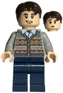 Minifigurka: HP370:  Neville Longbottom - Fair Isle Sweater, Dark Blue Legs