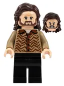 Minifigurka: HP371:  Sirius Black - Dark Brown Hair, Dark Tan Sweater