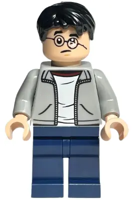 HP384:  Harry Potter - Light Bluish Gray Jacket, Broken Glasses