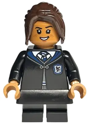 HP391:  Ravenclaw Student - Black Skirt and Short Legs with Dark Bluish Gray Stripes