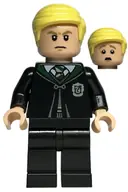Minifigurka: HP399:  Draco Malfoy - Black Slytherin Robe and Legs, Angry / Scared