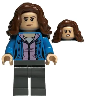 HP409:  Hermione Granger - Dark Azure Jacket over Bright Pink Hoodie