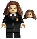 Minifigurka: HP415:  Hermione Granger - Gryffindor Robe Clasped, Black Medium Legs, Sleeping / Awake