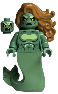 HP417:  Merperson - Sand Green Body, Medium Nougat Wavy Hair