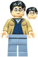 Minifigurka: HP421:  Harry Potter - Dark Tan Jacket, Sand Blue Legs