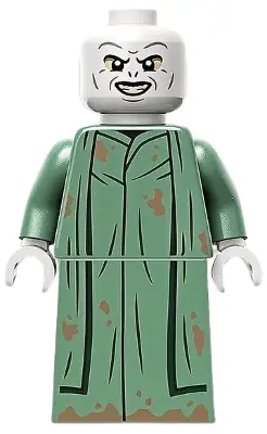 HP422:  Lord Voldemort - Sand Green Robe, Printed Skirt