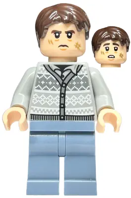 HP425:  Neville Longbottom - Fair Isle Sweater, Sand Blue Legs
