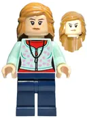 Minifigurka: HP432:  Lavender Brown - Light Aqua Cardigan