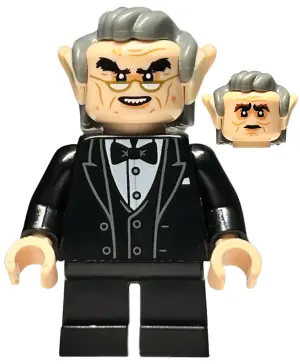 HP457:  Goblin - Black Tuxedo, Dark Bluish Gray Hair, Glasses