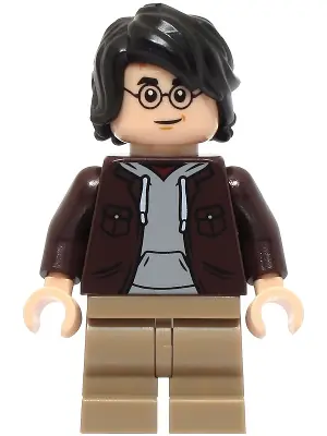 HP467:  Harry Potter - Dark Brown Open Jacket, Dark Tan Medium Legs