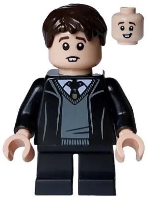HP472:  Neville Longbottom - Hogwarts Robe, Black Tie