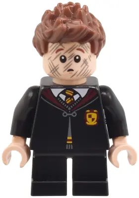 HP491:  Seamus Finnigan - Gryffindor Robe Clasped, Black Short Legs