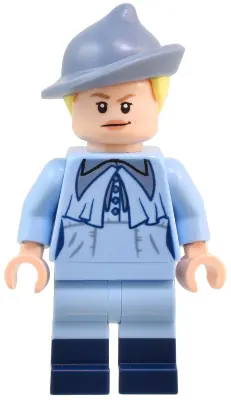 HP497:  Fleur Delacour - Bright Light Blue Robe, Smirking / Scared