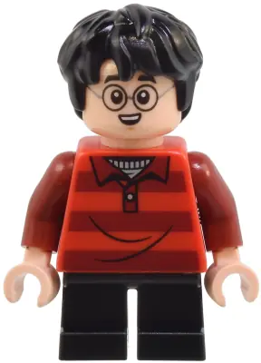 HP509:  Harry Potter - Red Striped Sweater, Black Short Legs