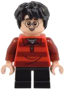 Minifigurka: HP509:  Harry Potter - Red Striped Sweater, Black Short Legs