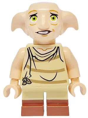HP534:  Dobby (Elf) - Light Nougat, Open Mouth Worried, Reddish Brown Boots
