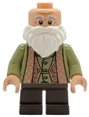Minifigurka: HP536:  Professor Filius Flitwick - Olive Green Suit, Dark Brown Short Legs