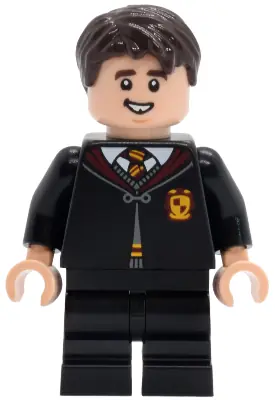 HP549:  Neville Longbottom - Gryffindor Robe Clasped, Black Medium Legs