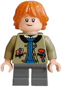 Minifigurka: HP550:  Ron Weasley - Olive Green Jacket, Blue Sweater